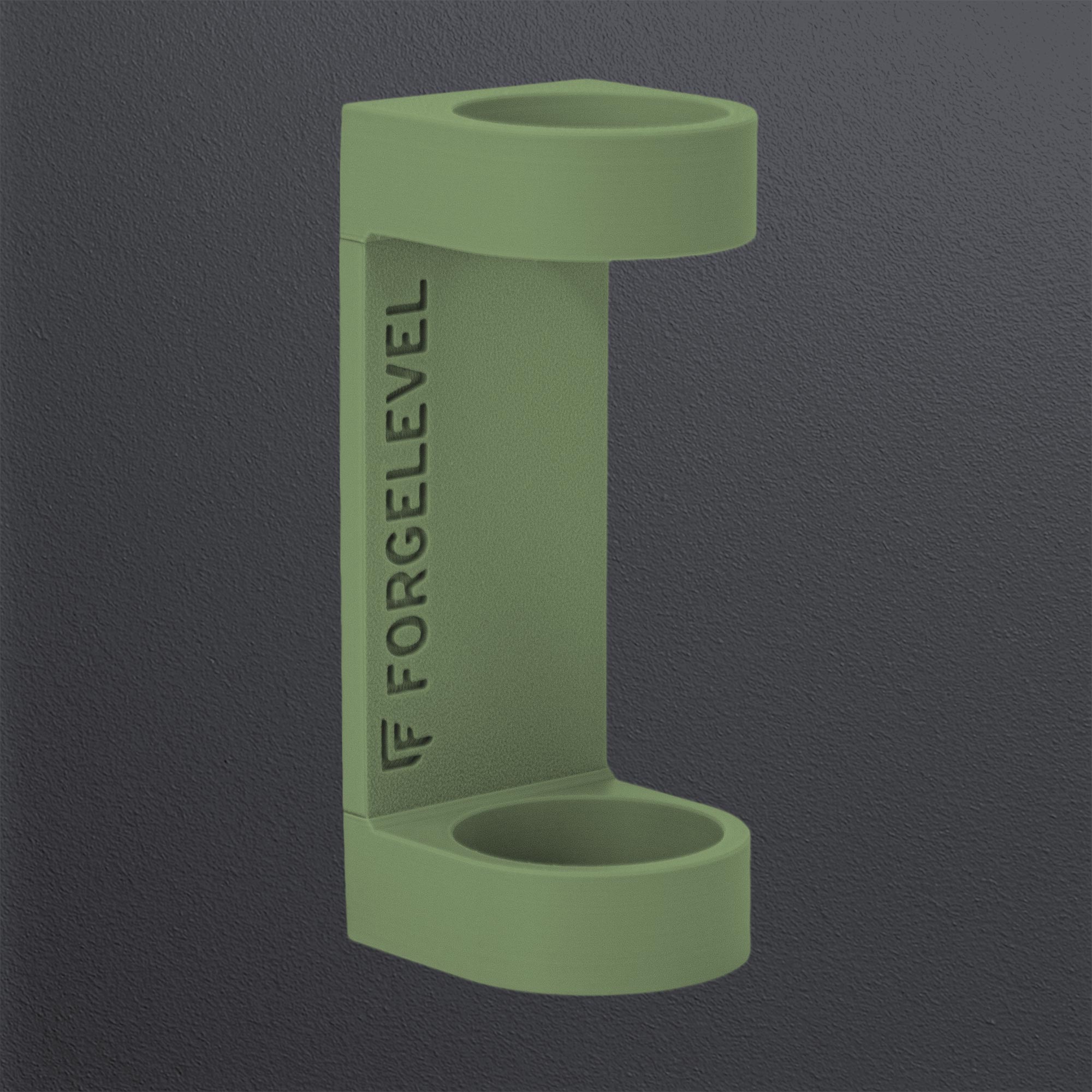 Produktbild Schalldämpferhalter M in Olive, mit dunklem Hintergrund